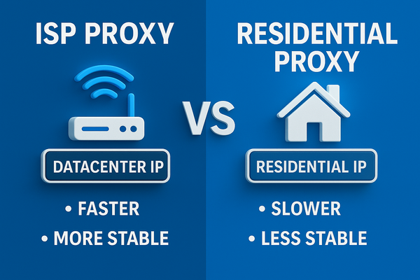 ISP Proxy vs Residential Proxy: ความแตกต่างและวิธีเลือกให้เหมาะกับงานของคุณ