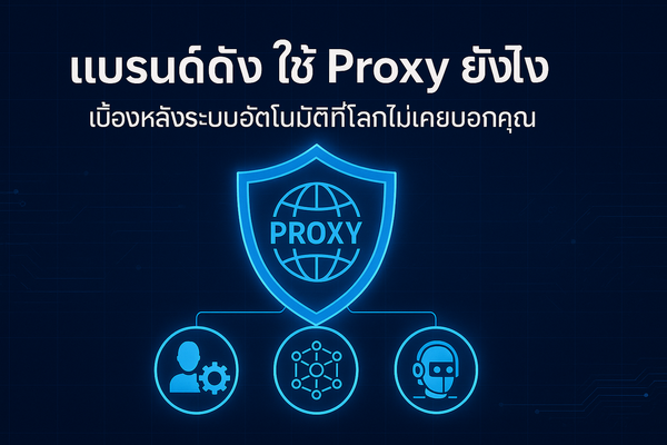 แบรนด์ใหญ่เขาใช้ Proxy กันยังไง?